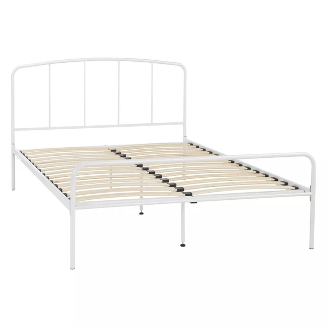 SMALL DOUBLE WHITE Metal Bed Frame £20.00 PicClick UK