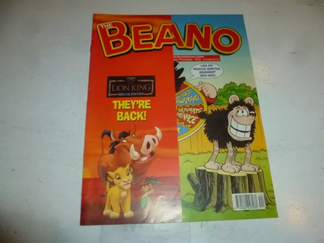 THE BEANO Comic - Issue No 3198 - Date 01/11/2003 - UK paper comic