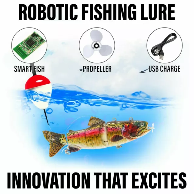 Electric Live bait, Robotic Fishing Lure - Animated Swimming Wobbler - Bass Bait