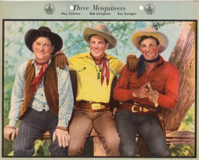 Three Mesquiteers--1938 Dixie Cup Cowboys 8x10 Premiums