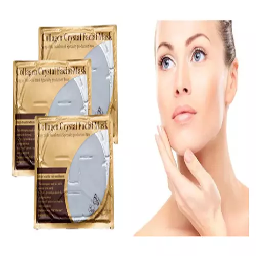 3 X Kristall Kollagen Gesichts Maske Anti Aging Falten Detox Hydrating Abziehen