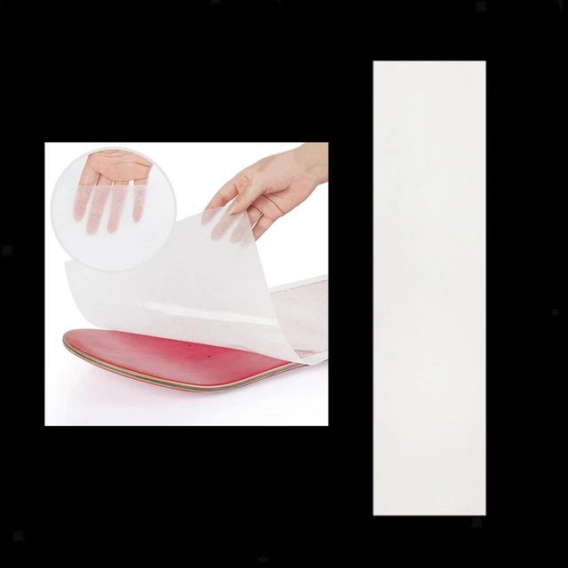 Ruban Adhésif Grip Transparent Pour Skateboard Et Longboard - Anti-dérapant, Imperméable, Taille 84x23cm