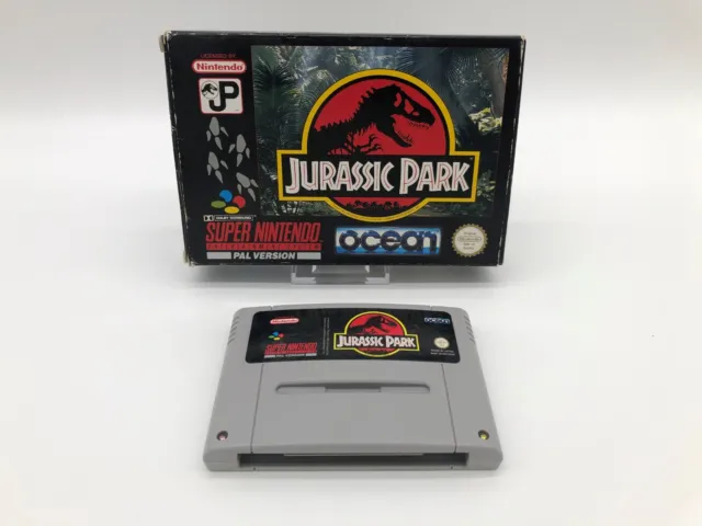 Jurassic Park - Super Nintendo - Snes - Pal Ukv Ovp - No Manual - Keine Anleitng