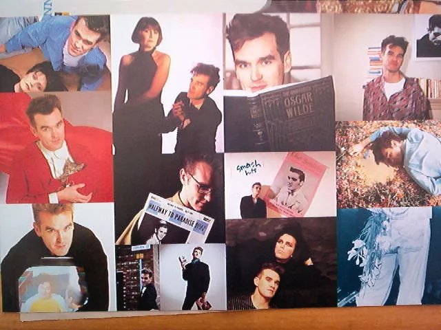 MORRISSEY (Smiths) 'pics'  Centerfold magazine POSTER  17x11 inches