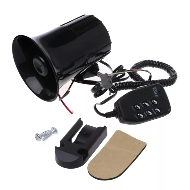 Universal Mortorcycle Alarm Security Six Tone Loud Siren Horn Compact Design 12V