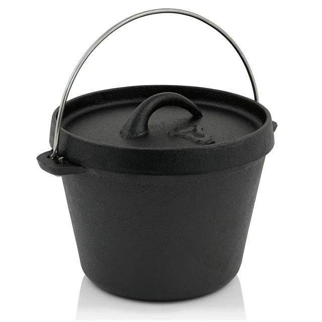 BBQ-Toro Mini Dutch Oven | 700 ml | 1 QT traditioneller Gusseisen Kochtopf