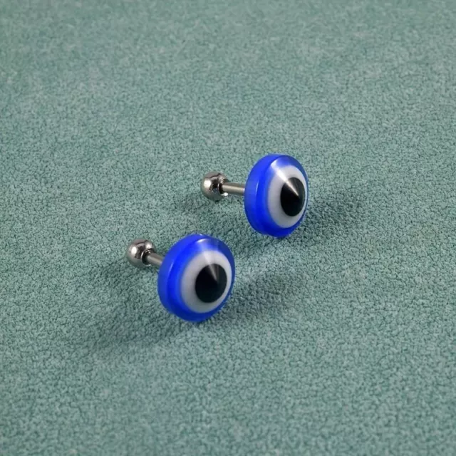 Ohrring Ohrstecker Nazar Boncuk Böser Auge Evil Eye Amulett 2 Paar