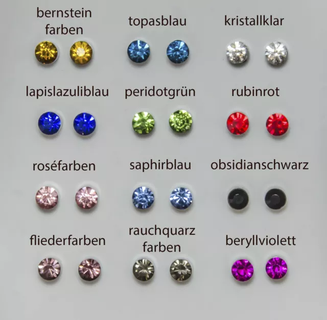 coole Magnet Ohrstecker Ohrring Fake Piercing Plug Ohr Nase Unisex 3/4/5/6/7 mm