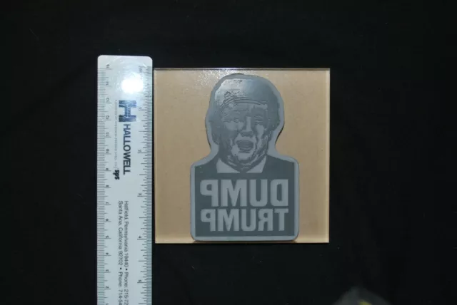 Anti Donald Trump ~ DUMP TRUMP ~ Mounted Rubber stamp