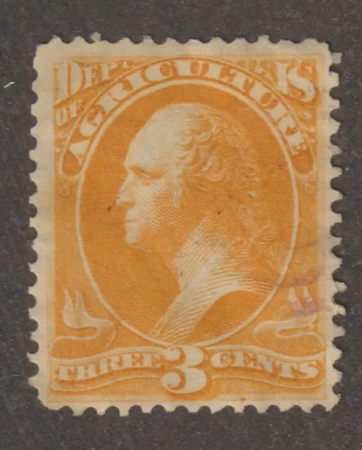 USA Scott  O3 Official Agriculture 3 Cent Used (o3-3)