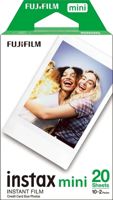 Fujifilm instax Mini Instant Film White Border 20 Shot Pack Suitable Suitable