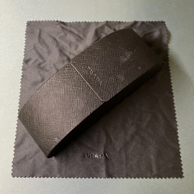 PRADA Black Hard Sunglass Eyeglass Glasses Case PRADA Black Hard Sunglass Eyeglass Glasses Case