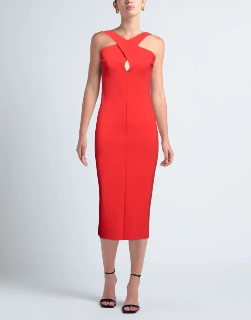 NWT Chiara Boni  La Petite Robe Alvina Dress 10U.S. Arogosta Orange MSRP$695