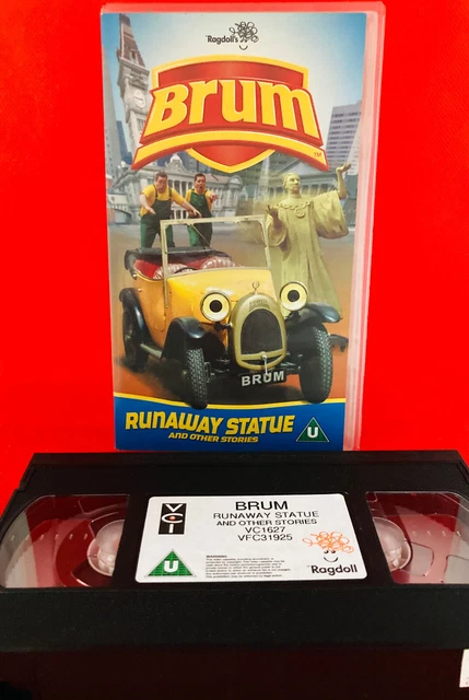 Brum Ragdol BRUM CLASSIC VHS video Cassette Runaway Statue And Other Stories. Retro ...