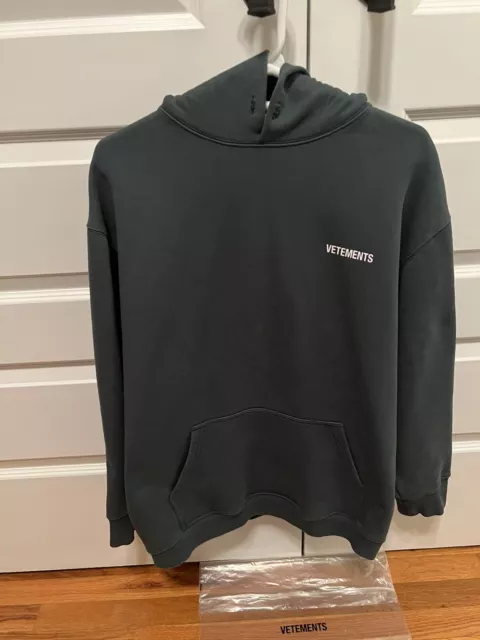 Vetements Exclusive Green Logo Hoodie Size Large