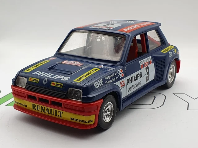 Renault R5 Turbo Jaune 1980 - Miniature 1/24 Burago - Voiture De Collection Neuve