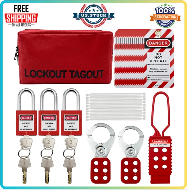 LOCKOUT TAGOUT KIT Electrical Loto Group Lockout Hasps Lockout Tags ...