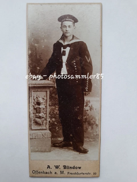 CdV Offenbach Matrose Kaiserliche Marine SMS Deutschland Foto Soldat