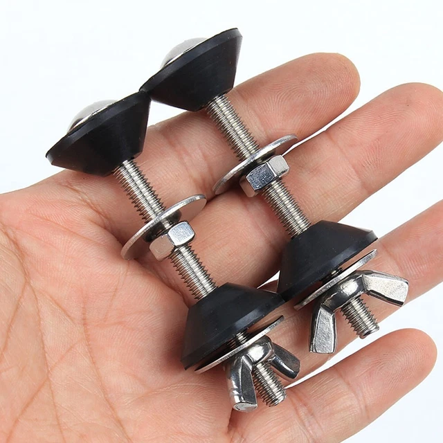 Kit de raccords de toilette en acier inoxydable de haute qualité avec boulons e