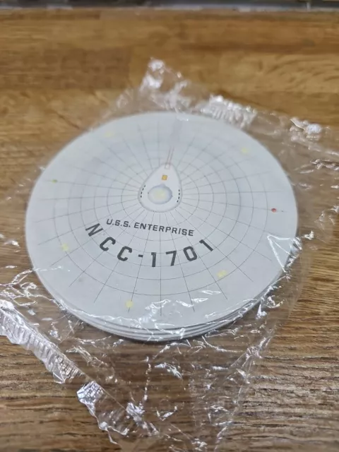 Star Trek USS Enterprise NCC 1701 Paper Coasters Set of 4 Loot Crate Exclusive