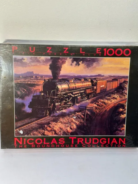UNION PACIFIC 4884 BIG BOY TRAIN PUZZLE-Nicolas Trudgian-The Roundhouse Collect