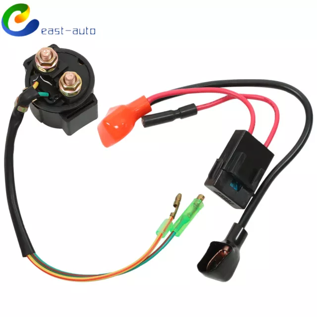 Starter Relay Solenoid &Positive Side Battery Cable For 1999-2007 Honda TRX400EX