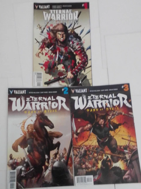 Eternal Warrior: Awakening #1& Days of Steel#2,3  Valiant Comcs 2015