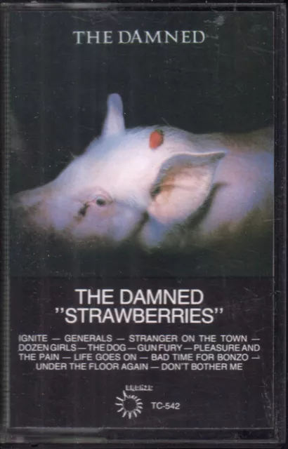 Damned (Punk) Strawberries cassette UK Bronze 1982 cassette TC542