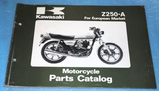 catalogue de pièces détachées parts list Kawasaki Z 250 A4