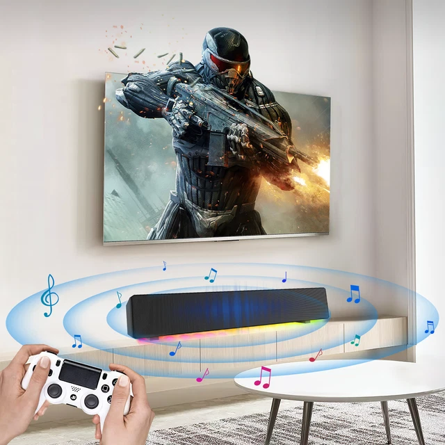 TV HOME THEATER Soundbar Bluetooth RGB Sound Bar Speaker System ...