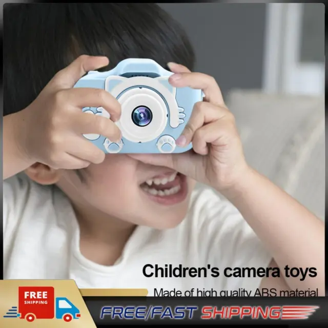 Cute Camcorder 1080P Digital Video Camera Portable Gifts for Kids (Blue)