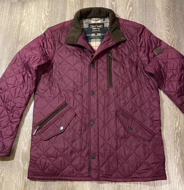 UNIQUE BARBOUR x Land Rover Quilted Jacket Medium Original Barbour Tartan Collab