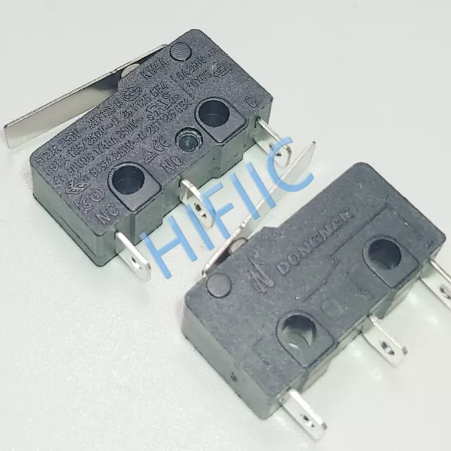 10PCS DONGNAN KW4A 5A 250V Micro Switch 3 Pins With Press Rod