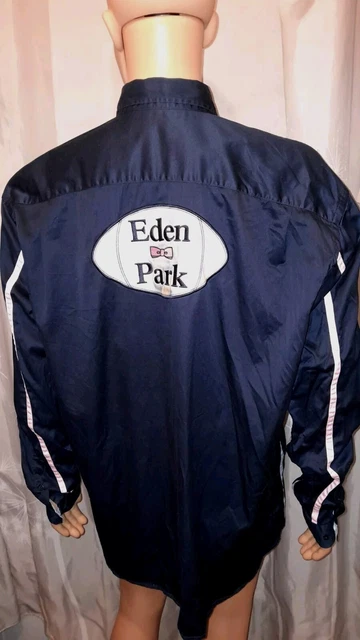 Chemise Eden Park Marine Homme - Taille 39, Manches Longues, Style Rugby Double Retors