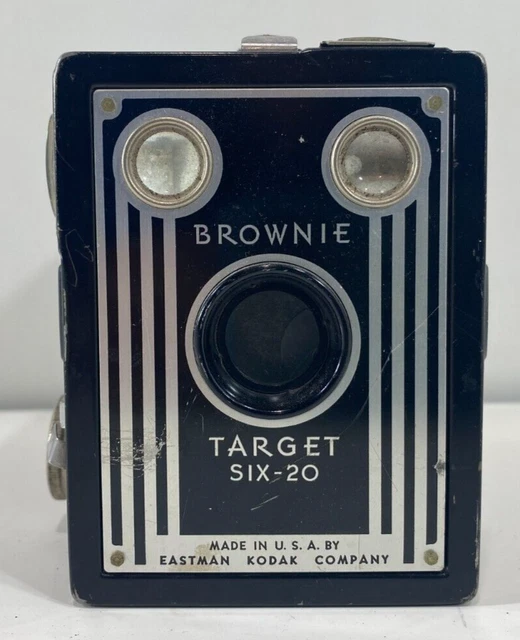 Vintage Kodak Brownie Target Six-20 Box Camera Kodak Pin Hole Camera Art Deco
