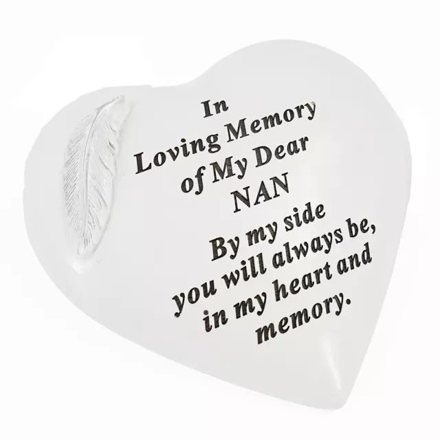 Special Nan Graveside Memorial Feather Grave Plaque Ornament Decoration