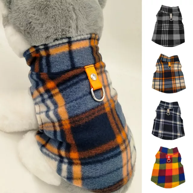 ☆ Pet Dog Warm Coat Fleece Jacket Jumper Sweater Winter Clothes Puppy Vest Outfi
