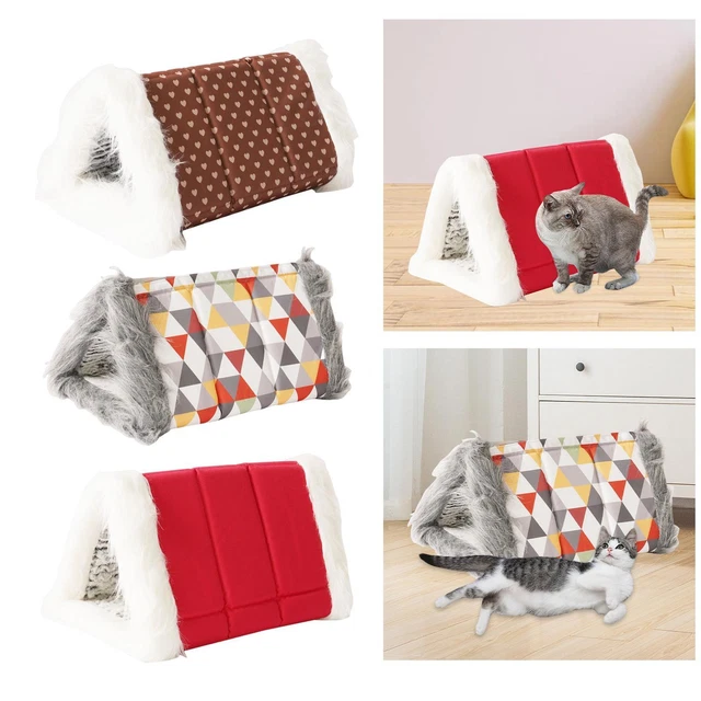 Cave Pet Bed Nest Mat Sleep Cat Warm House Dog Tent for Small Medium Puppy