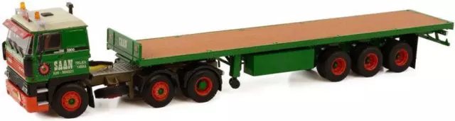 WSi 1:50 Scale DAF 3300 6X2 Flatbed Trailer Classic 3 Axle 'Koninklijke Saan'