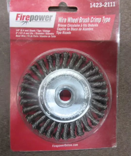 Forney 1423-2111 4" Wire Wheel Brush Crimp Type