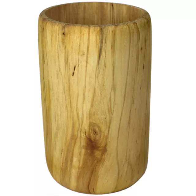 Holzbecher 0,6 L Tazza Grande Portapenne - Contenitore Legno per Ufficio Scuola