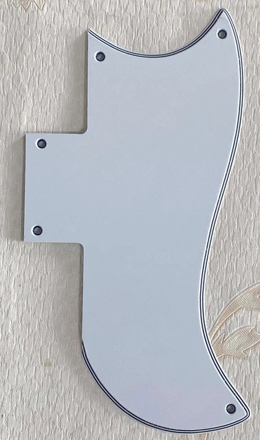 For Fit Gibson SG 61 Reissue Style Guitar Pickguard,5 Ply White