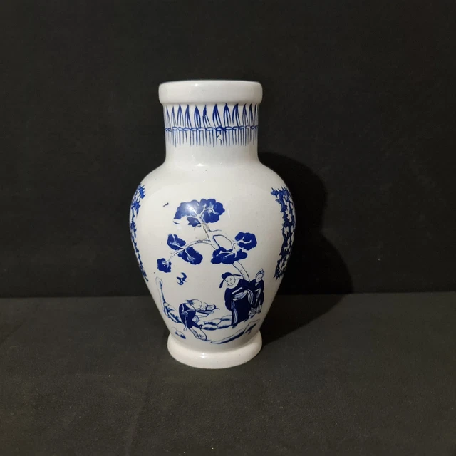 Vieux pot à gingembre orientl:: grnd:: cérmique polychrome:: milieu