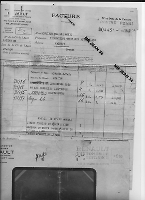 23 Creuse Ets FILIOL GUERET facture pour MOREL mécanicien a MAINSAT 29 fev 1936 