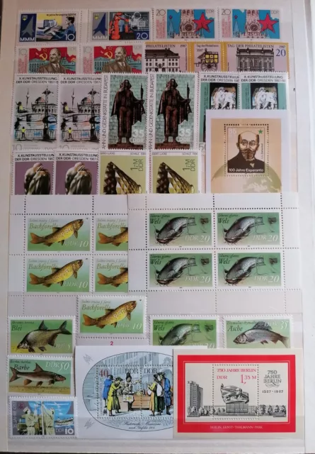 Sammlungsauflösung, DDR, Lot aus Jahrgang 1987 postfrisch(1)