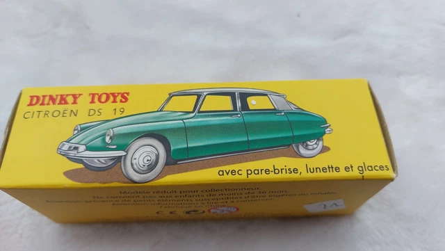 Dinky Toys - Réédition Boîte 24 CP Citroën DS 19 Avec Vitres - Collection Modèle Voiture