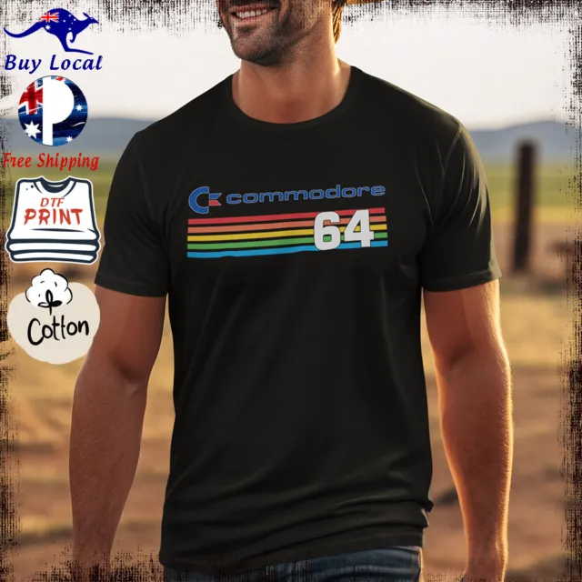Commodore 64 T Shirt XS to US 7XL Retro Computer Game Pop Culture Tee