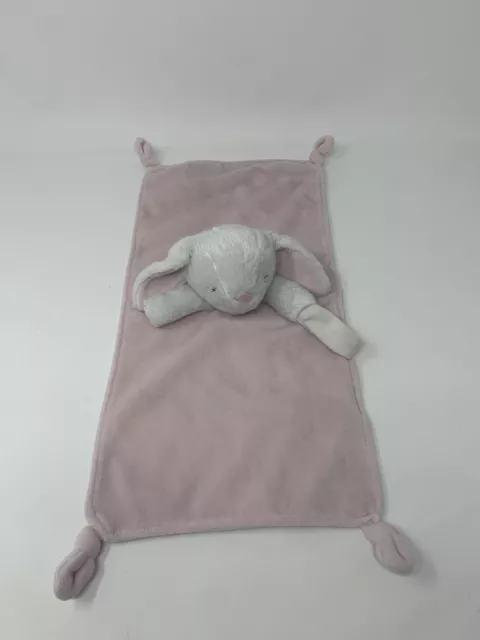 Carter's Bunny Rattle Rabbit Head Lovey Security Blanket Pink Pacifier Holder