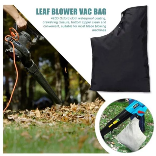 Oxford Cloth Leaf Blower Vacuum Bag Zippered Type Lawn Cleaner Bag  Outdoor