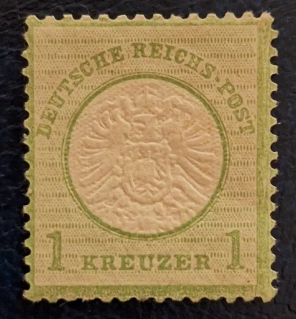 1872, Adler mit großem Brustschild, 1 Kreuzer - hellgrün, Mi. 23, *